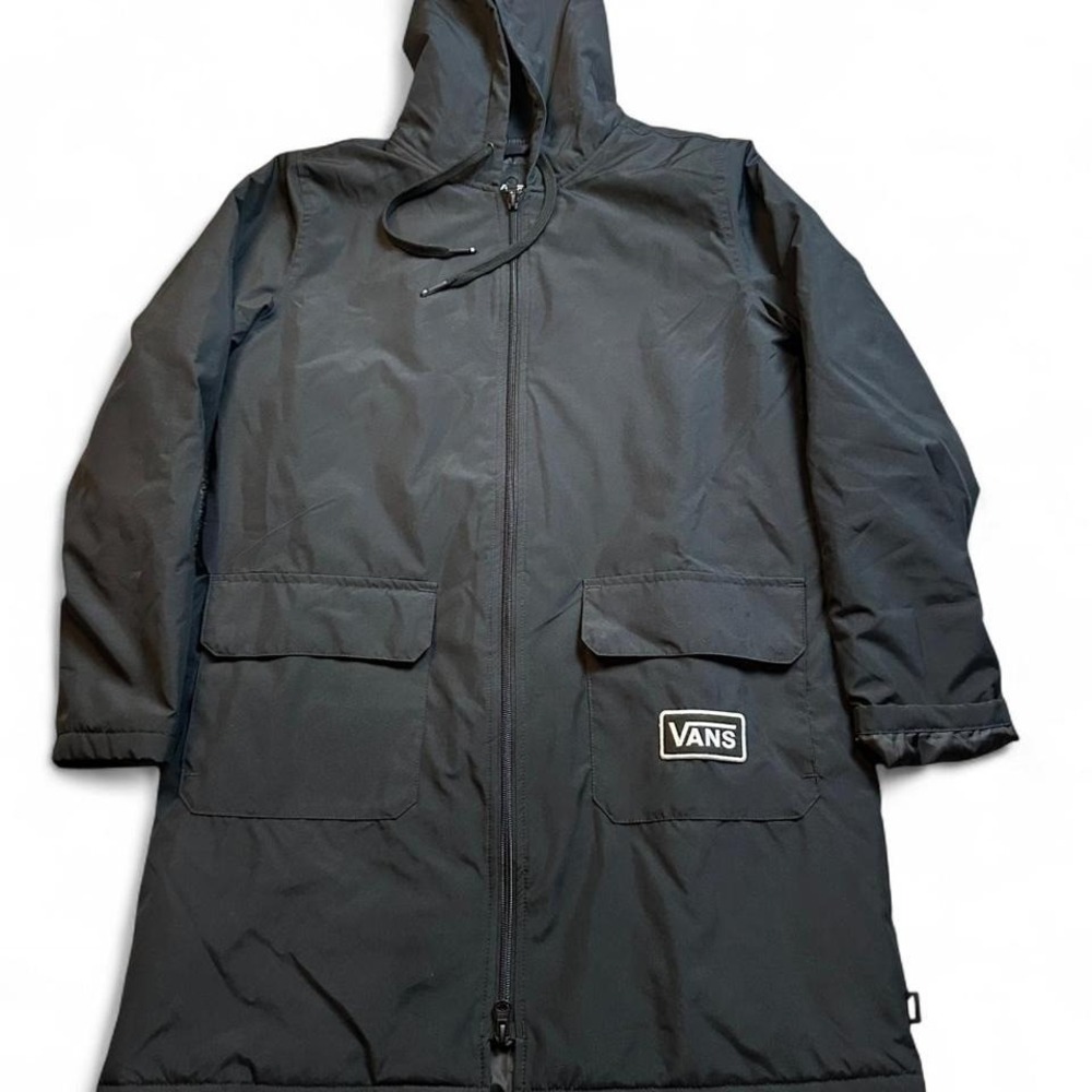 Vans Jacket Women's Black XXS Off the‎ Wall Trench Coat Skater Surfing